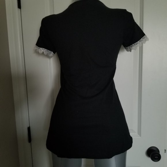 Desigual Girls Tshirt with Lace Trim - Picture 2 of 10